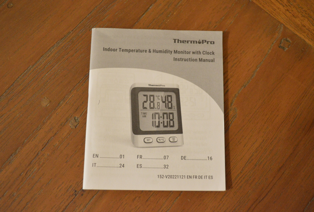 ThermoPro TP152 Thermo-Hygrometer Bedienungsanleitung