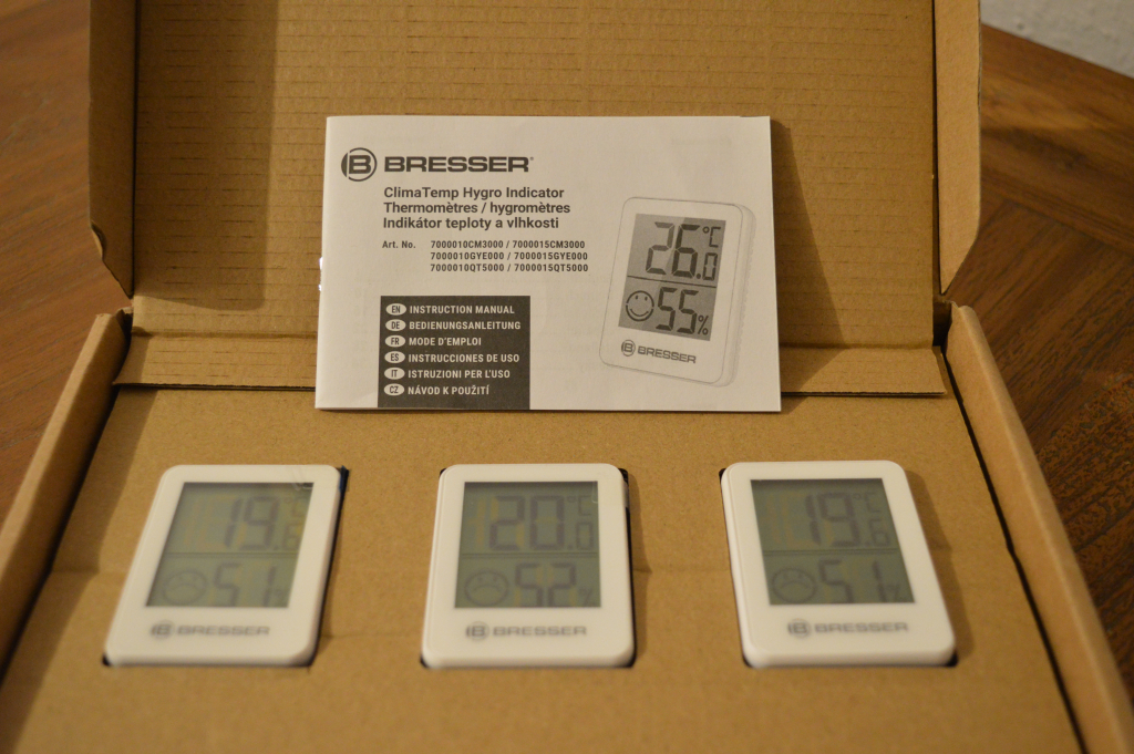 Bresser Hygro-Indikator Thermo-Hygrometer Verpackungsinhalt