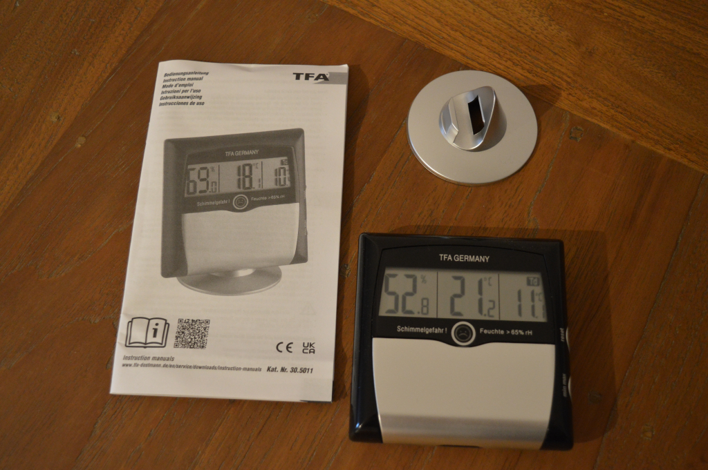 TFA Dostmann Comfort Control Thermo-Hygrometer Lieferumfang