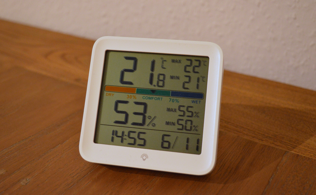 Noklead NK5275 Thermo-Hygrometer Ansicht Display